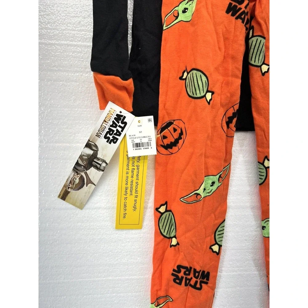 Star Wars: The Mandalorian Grogu Baby Yoda Unisex Halloween Pajamas Size 8